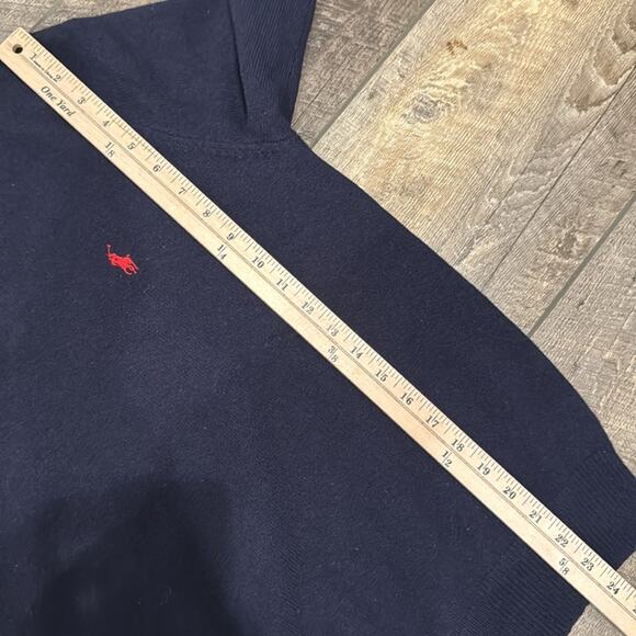 Polo Ralph Lauren Wool V-Neck Sweater Dark Navy Size XL - Picture 5 of 8